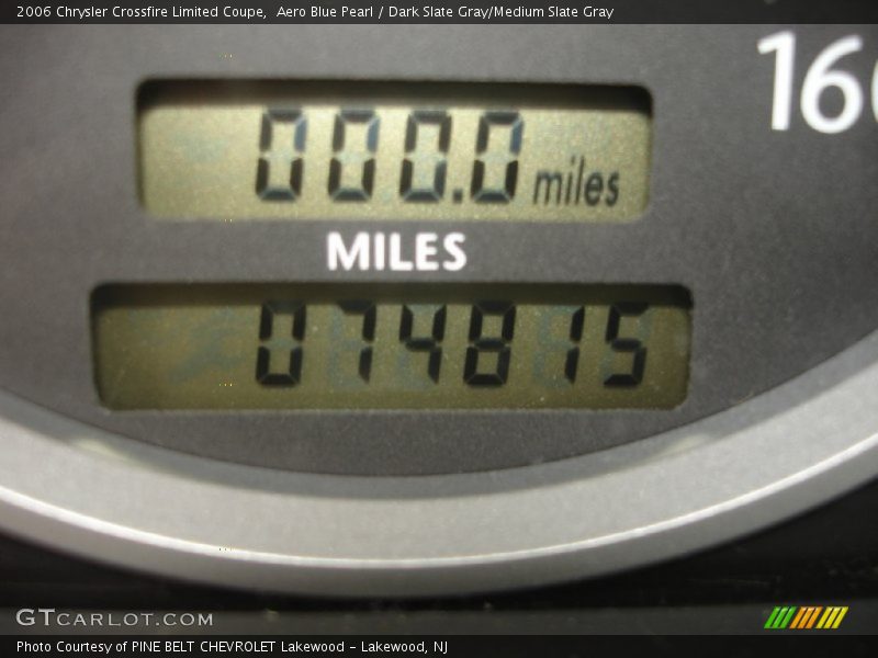 Aero Blue Pearl / Dark Slate Gray/Medium Slate Gray 2006 Chrysler Crossfire Limited Coupe