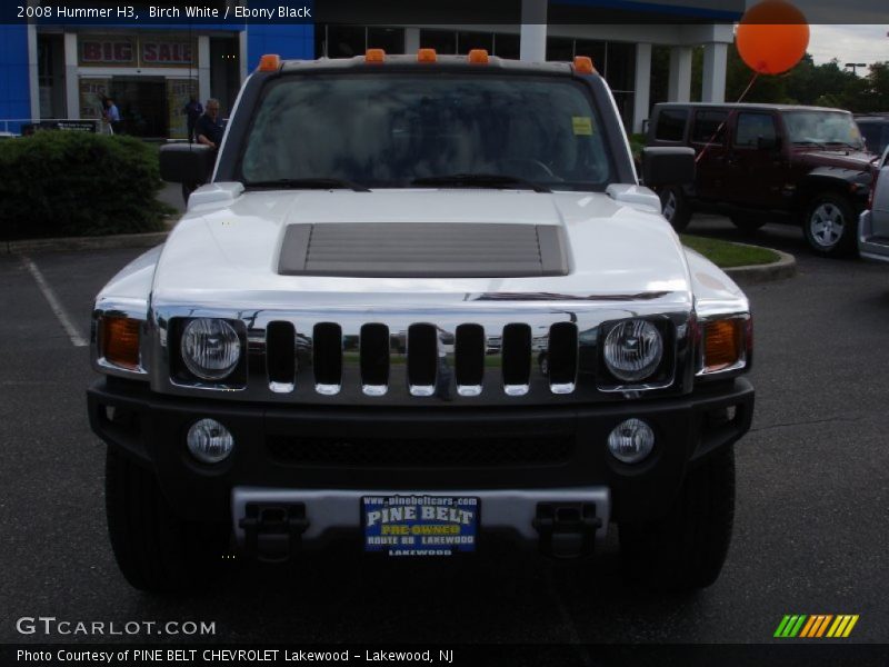 Birch White / Ebony Black 2008 Hummer H3