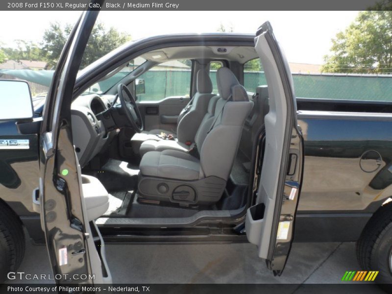 Black / Medium Flint Grey 2008 Ford F150 XL Regular Cab