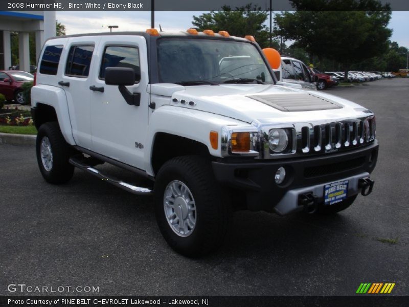 Birch White / Ebony Black 2008 Hummer H3