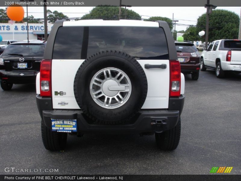 Birch White / Ebony Black 2008 Hummer H3