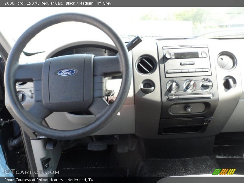 Black / Medium Flint Grey 2008 Ford F150 XL Regular Cab