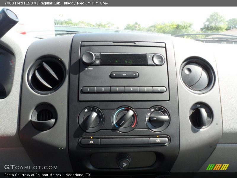 Black / Medium Flint Grey 2008 Ford F150 XL Regular Cab