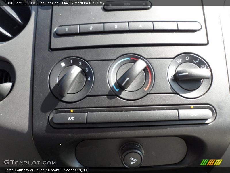 Black / Medium Flint Grey 2008 Ford F150 XL Regular Cab