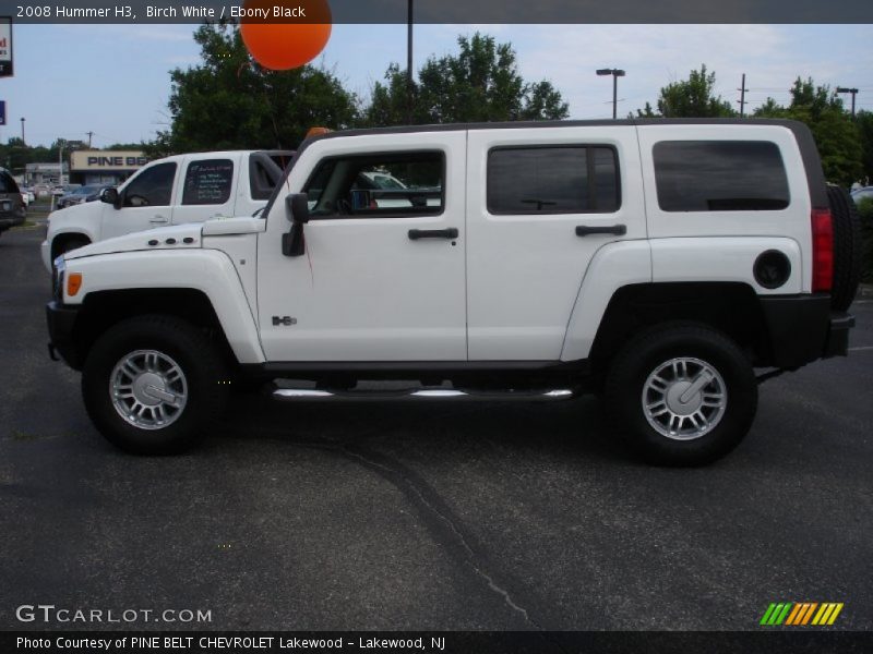 Birch White / Ebony Black 2008 Hummer H3