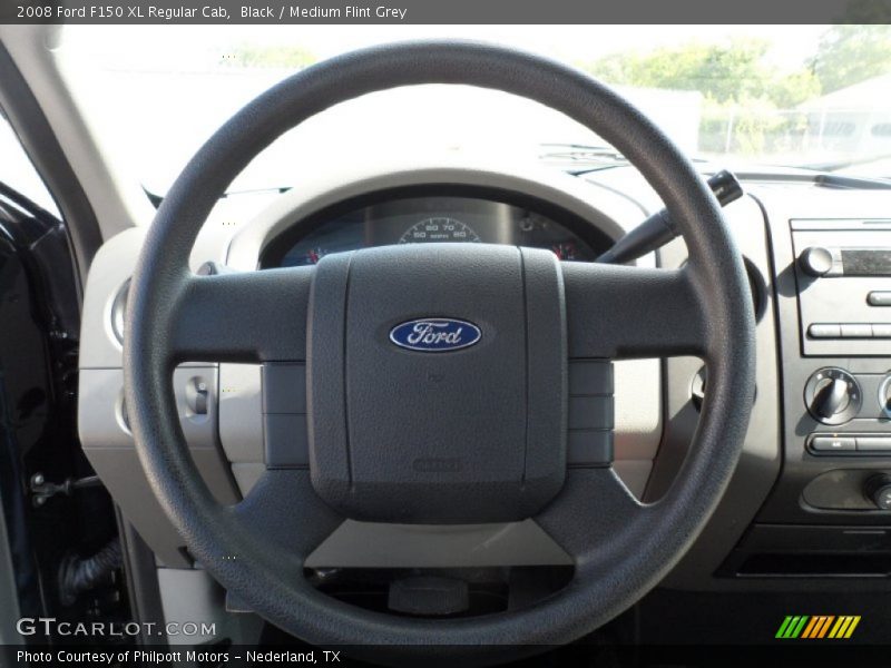 Black / Medium Flint Grey 2008 Ford F150 XL Regular Cab