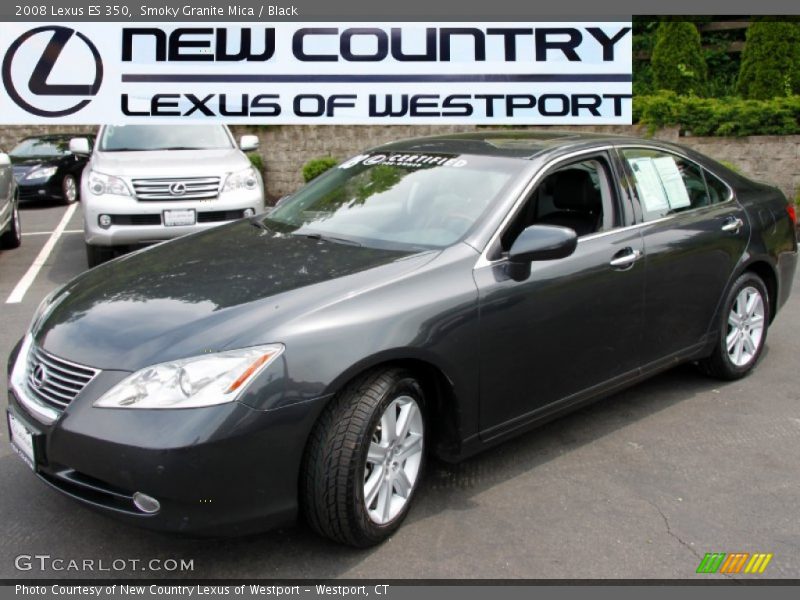 Smoky Granite Mica / Black 2008 Lexus ES 350