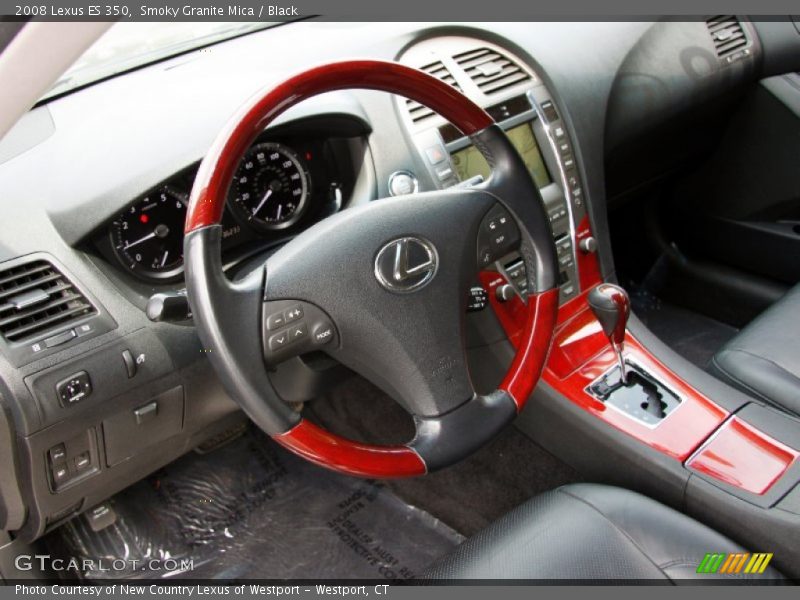 Smoky Granite Mica / Black 2008 Lexus ES 350