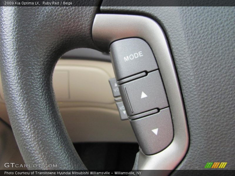 Ruby Red / Beige 2009 Kia Optima LX