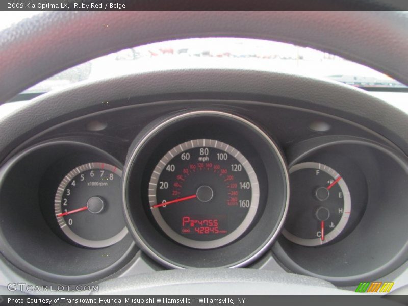 Ruby Red / Beige 2009 Kia Optima LX