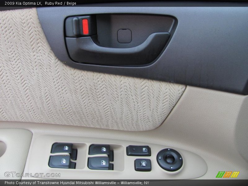 Ruby Red / Beige 2009 Kia Optima LX