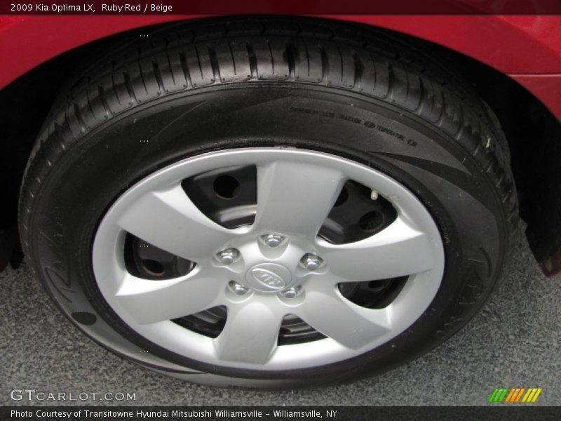 Ruby Red / Beige 2009 Kia Optima LX