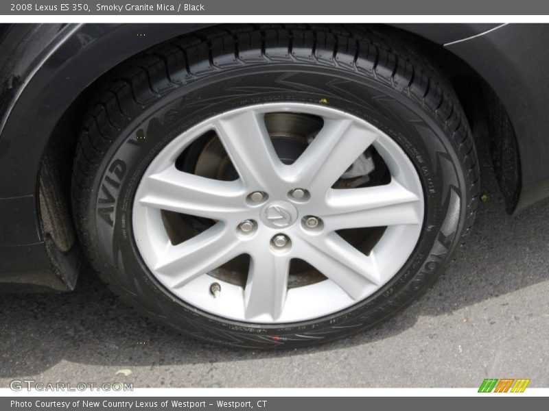 Smoky Granite Mica / Black 2008 Lexus ES 350