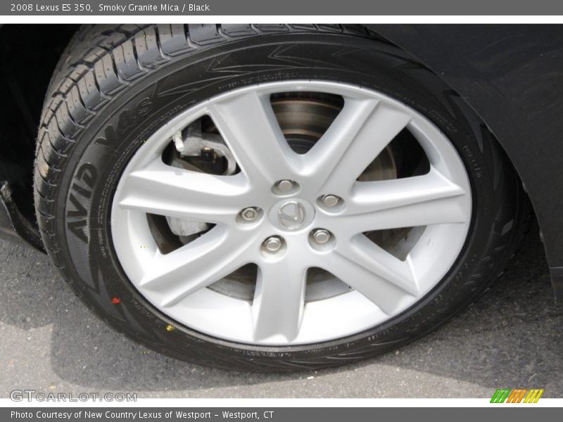 Smoky Granite Mica / Black 2008 Lexus ES 350