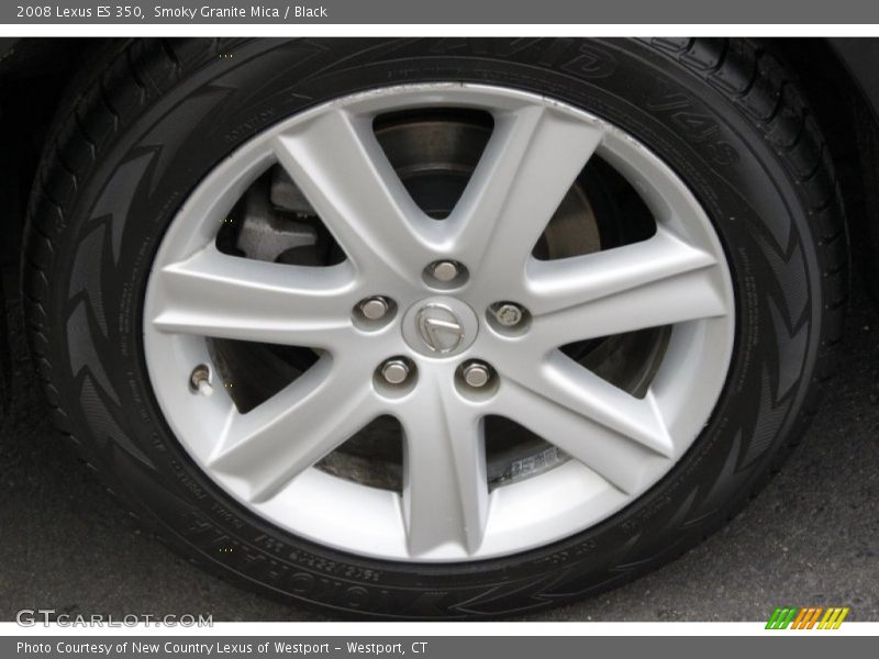 Smoky Granite Mica / Black 2008 Lexus ES 350
