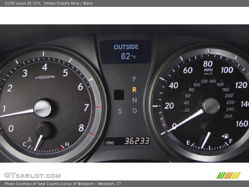 Smoky Granite Mica / Black 2008 Lexus ES 350
