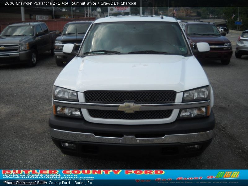 Summit White / Gray/Dark Charcoal 2006 Chevrolet Avalanche Z71 4x4