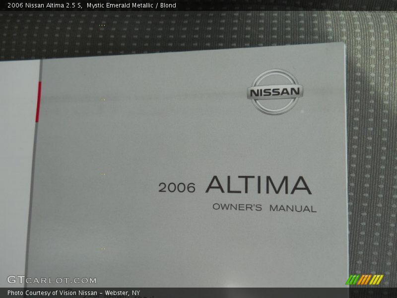 Mystic Emerald Metallic / Blond 2006 Nissan Altima 2.5 S