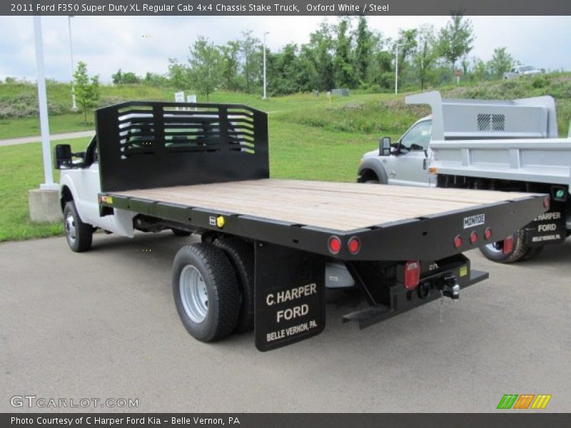 Oxford White / Steel 2011 Ford F350 Super Duty XL Regular Cab 4x4 Chassis Stake Truck