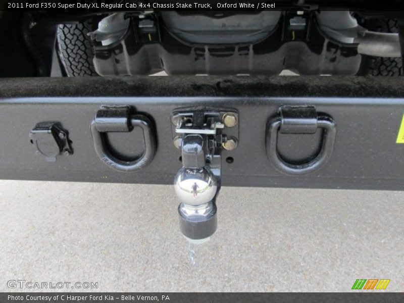 Oxford White / Steel 2011 Ford F350 Super Duty XL Regular Cab 4x4 Chassis Stake Truck