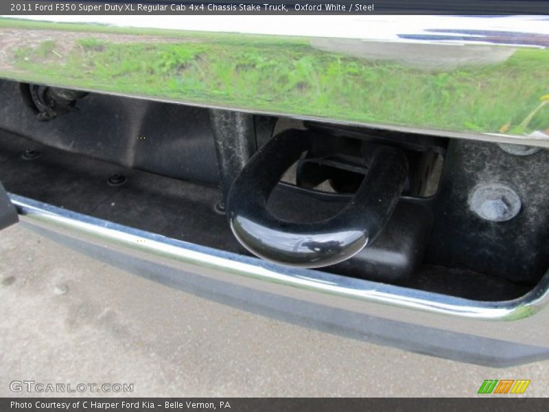 Oxford White / Steel 2011 Ford F350 Super Duty XL Regular Cab 4x4 Chassis Stake Truck