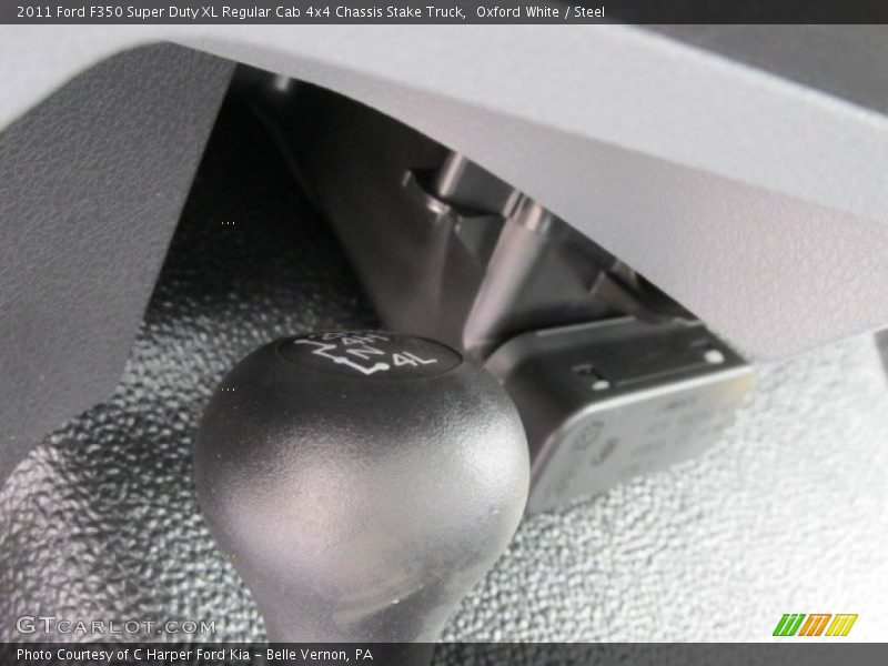 Oxford White / Steel 2011 Ford F350 Super Duty XL Regular Cab 4x4 Chassis Stake Truck