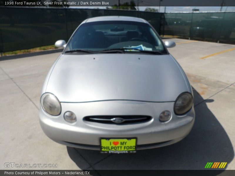 Silver Frost Metallic / Dark Denim Blue 1998 Ford Taurus LX