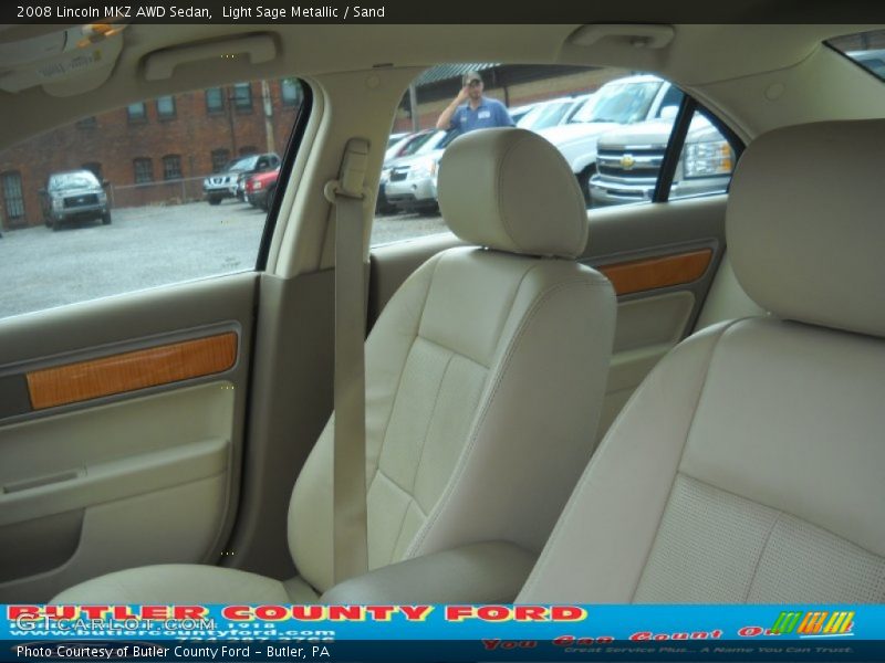 Light Sage Metallic / Sand 2008 Lincoln MKZ AWD Sedan