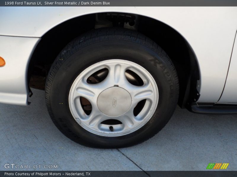 Silver Frost Metallic / Dark Denim Blue 1998 Ford Taurus LX