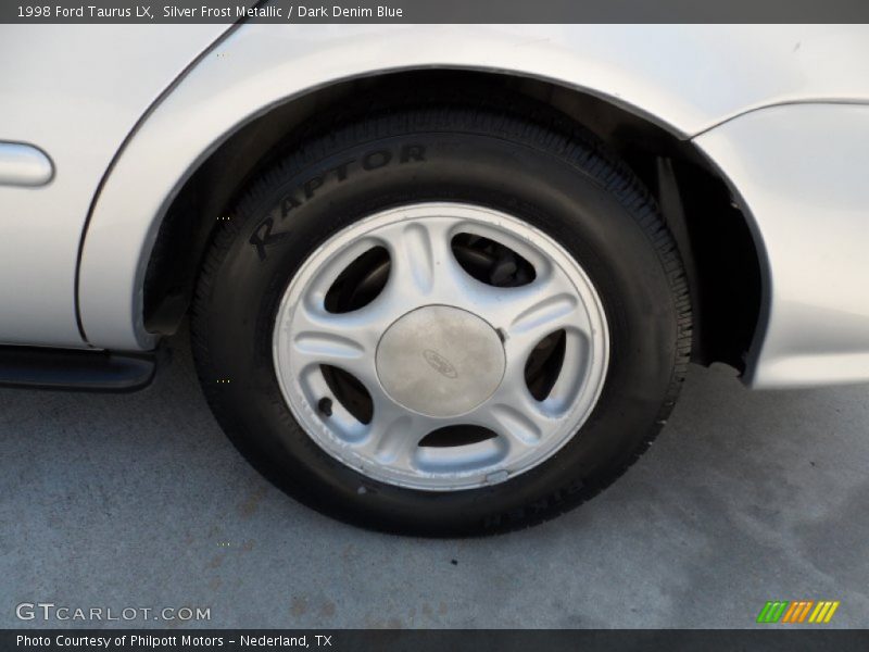 Silver Frost Metallic / Dark Denim Blue 1998 Ford Taurus LX