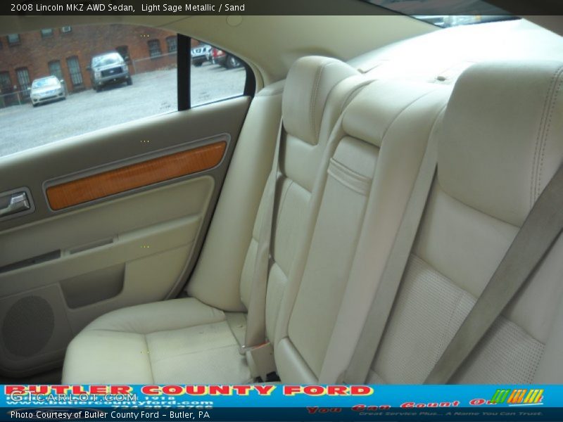 Light Sage Metallic / Sand 2008 Lincoln MKZ AWD Sedan