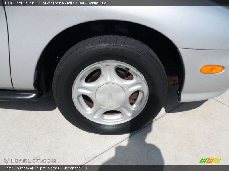 Silver Frost Metallic / Dark Denim Blue 1998 Ford Taurus LX