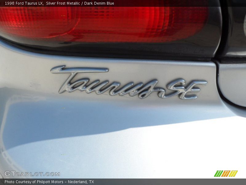 Silver Frost Metallic / Dark Denim Blue 1998 Ford Taurus LX