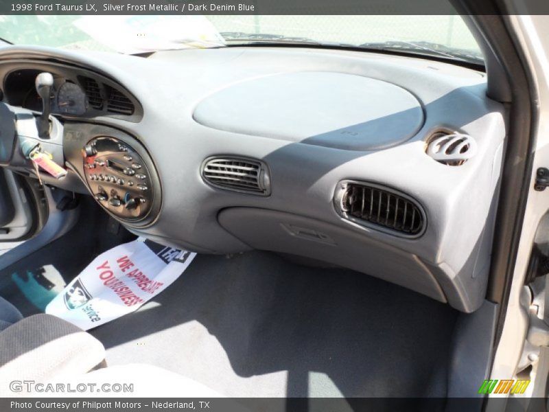 Silver Frost Metallic / Dark Denim Blue 1998 Ford Taurus LX