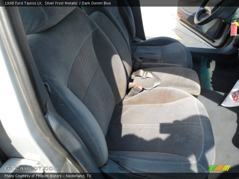 Silver Frost Metallic / Dark Denim Blue 1998 Ford Taurus LX
