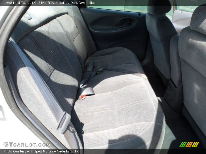 Silver Frost Metallic / Dark Denim Blue 1998 Ford Taurus LX