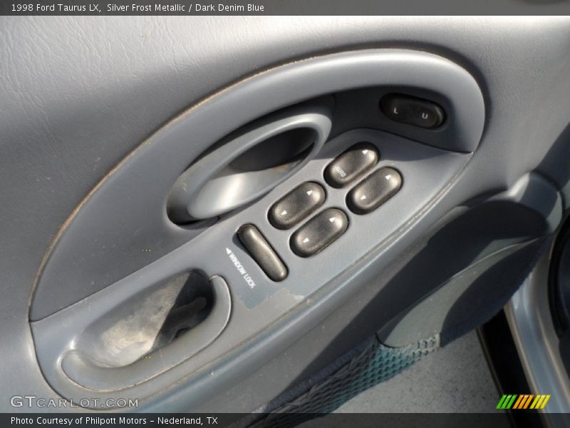 Silver Frost Metallic / Dark Denim Blue 1998 Ford Taurus LX