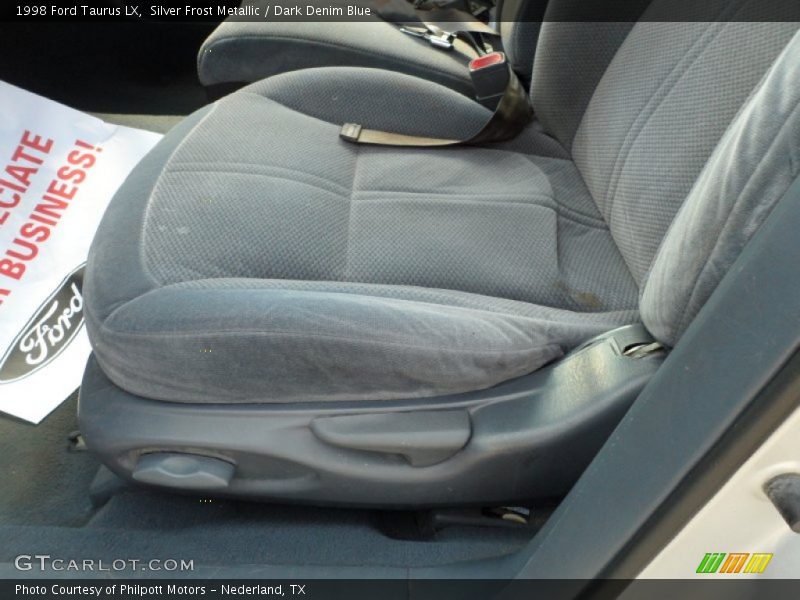 Silver Frost Metallic / Dark Denim Blue 1998 Ford Taurus LX