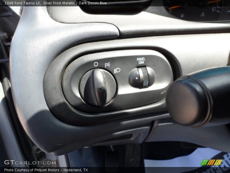 Silver Frost Metallic / Dark Denim Blue 1998 Ford Taurus LX