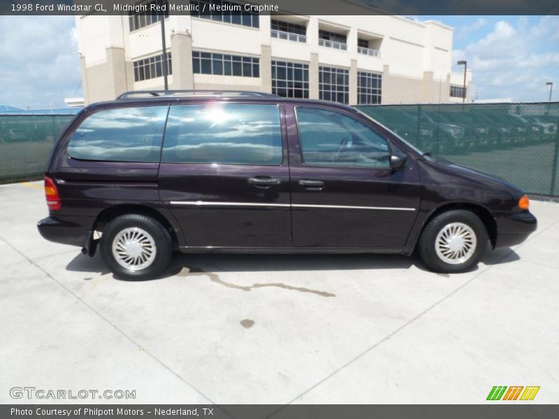 Midnight Red Metallic / Medium Graphite 1998 Ford Windstar GL