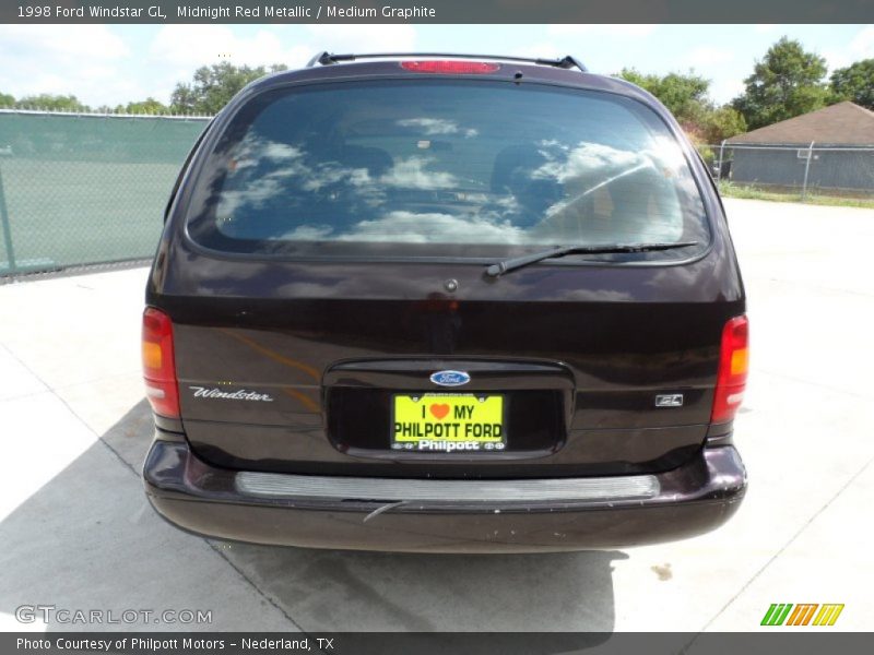 Midnight Red Metallic / Medium Graphite 1998 Ford Windstar GL