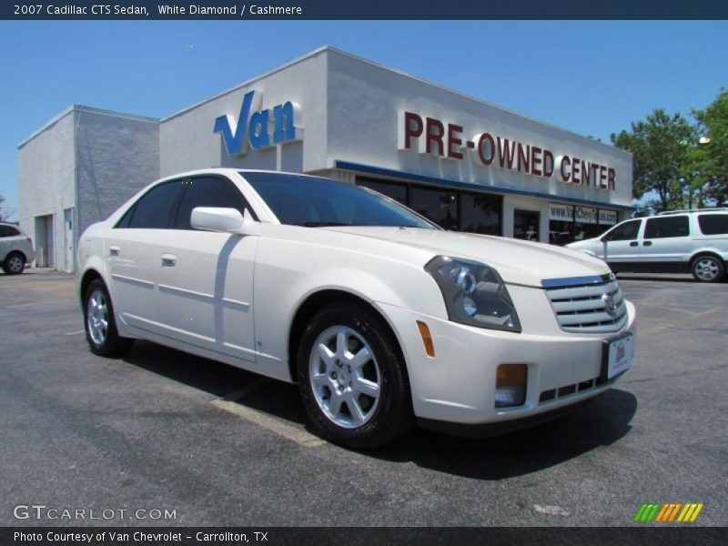 White Diamond / Cashmere 2007 Cadillac CTS Sedan