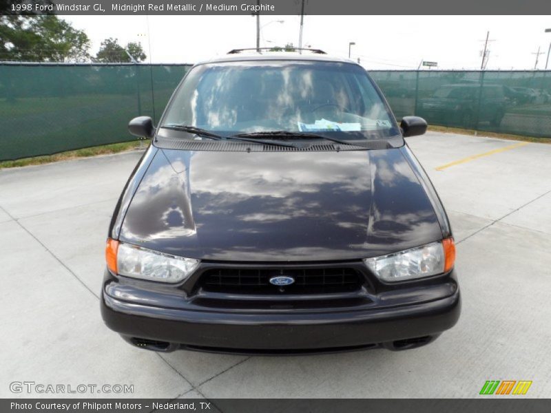 Midnight Red Metallic / Medium Graphite 1998 Ford Windstar GL
