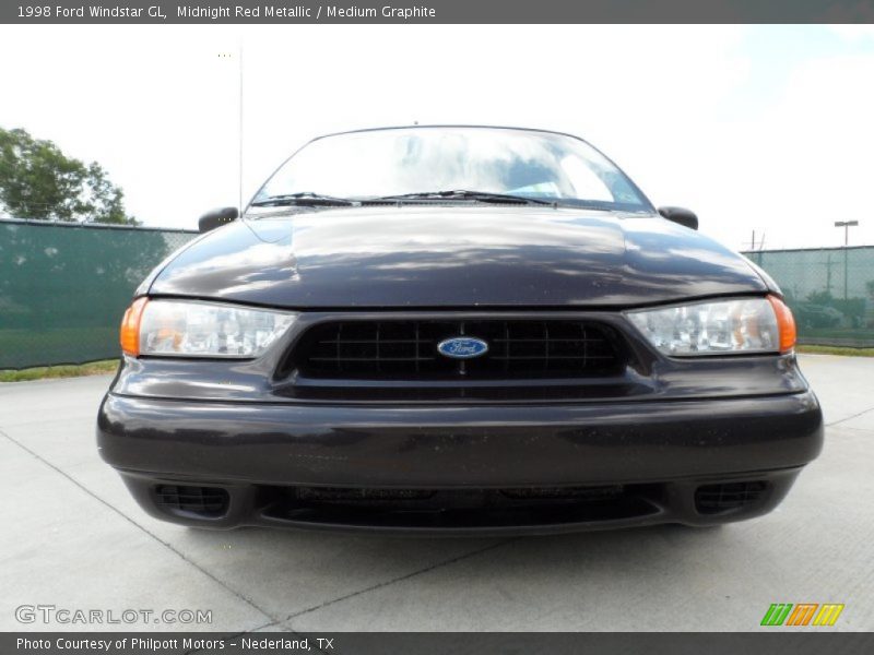 Midnight Red Metallic / Medium Graphite 1998 Ford Windstar GL