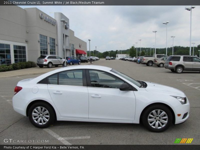 Summit White / Jet Black/Medium Titanium 2011 Chevrolet Cruze LS