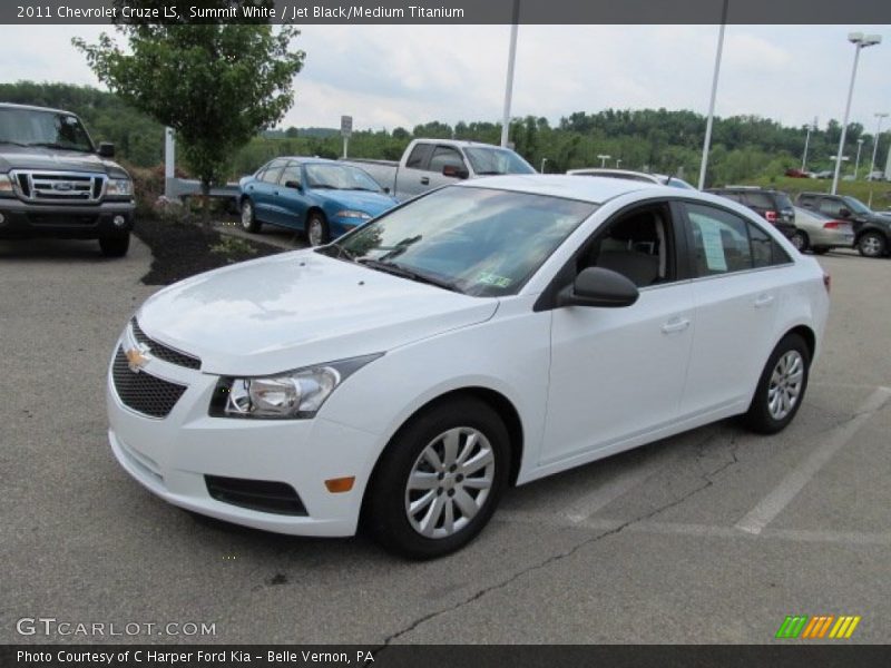 Summit White / Jet Black/Medium Titanium 2011 Chevrolet Cruze LS