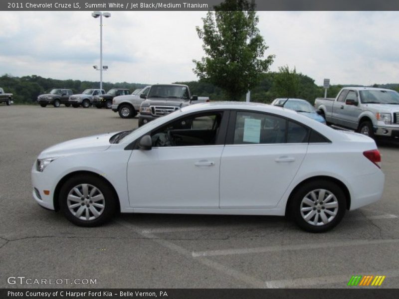 Summit White / Jet Black/Medium Titanium 2011 Chevrolet Cruze LS
