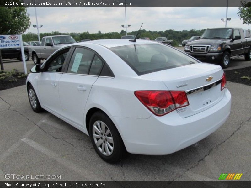 Summit White / Jet Black/Medium Titanium 2011 Chevrolet Cruze LS