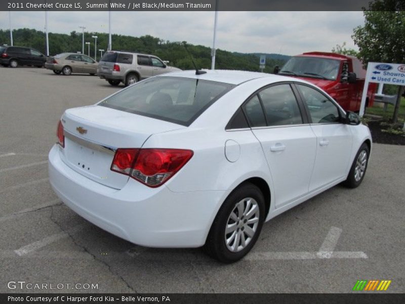 Summit White / Jet Black/Medium Titanium 2011 Chevrolet Cruze LS