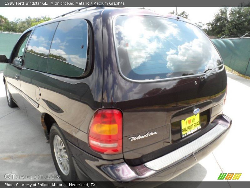Midnight Red Metallic / Medium Graphite 1998 Ford Windstar GL